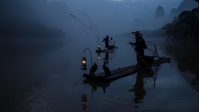 Guilin karst sanctuary where river mist softens everything into quiet